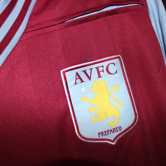 near mint no sponsor ASTON VILLA 2013-14 home + away shirts Macron soccer jersey - Picture 6 of 11